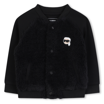 Cardigan bi-matières KARL LAGERFELD KIDS GARCON