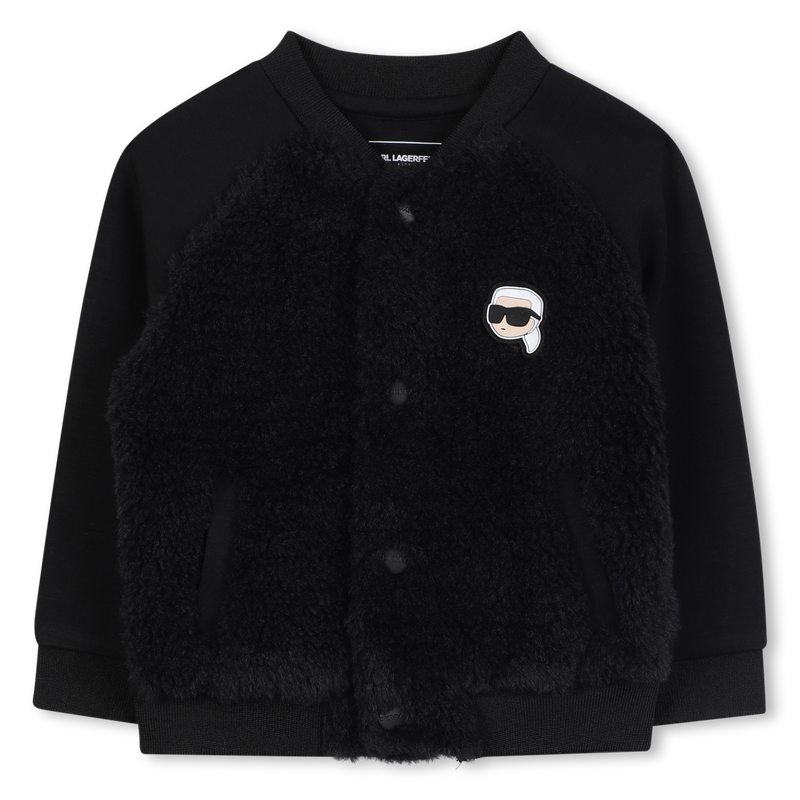 Cardigan bi-matières KARL LAGERFELD KIDS 
                    GARCON