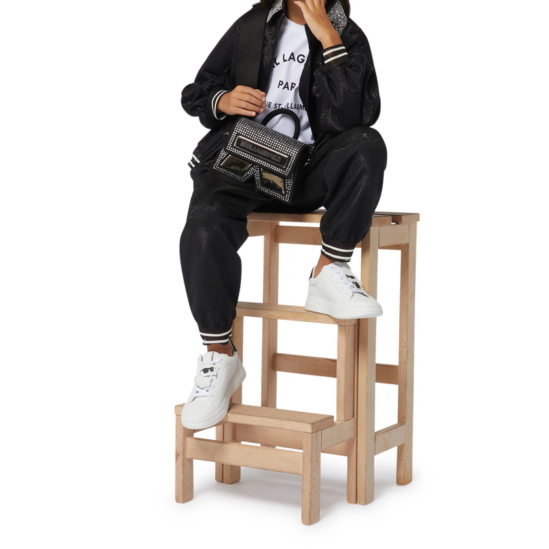 Sweat-shirt avec col bijou KARL LAGERFELD KIDS 
                        FILLE