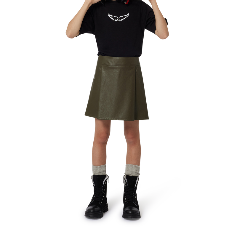 Jupe droite aspect froiss&eacute; ZADIG & VOLTAIRE 
                        FILLE