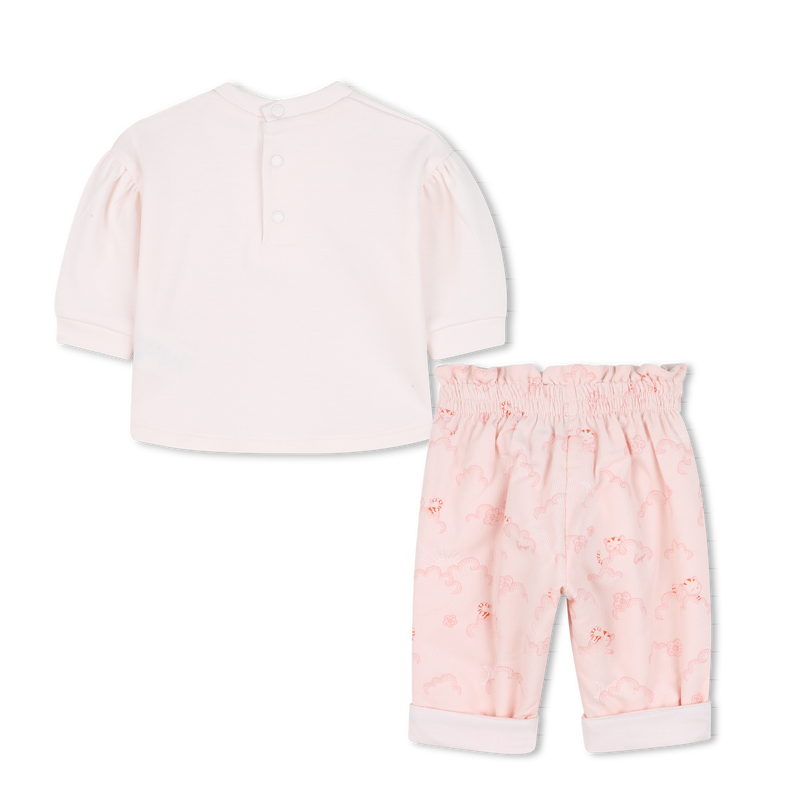 Ensemble tee-shirt + pantalon KENZO KIDS 
                    FILLE