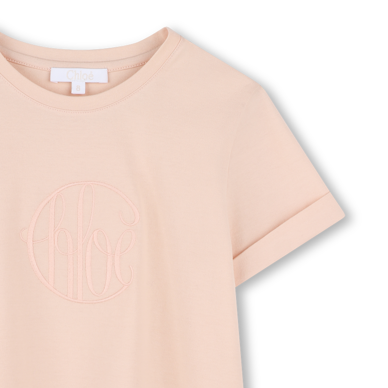 T-shirt avec broderie logo CHLOE 
                    FILLE