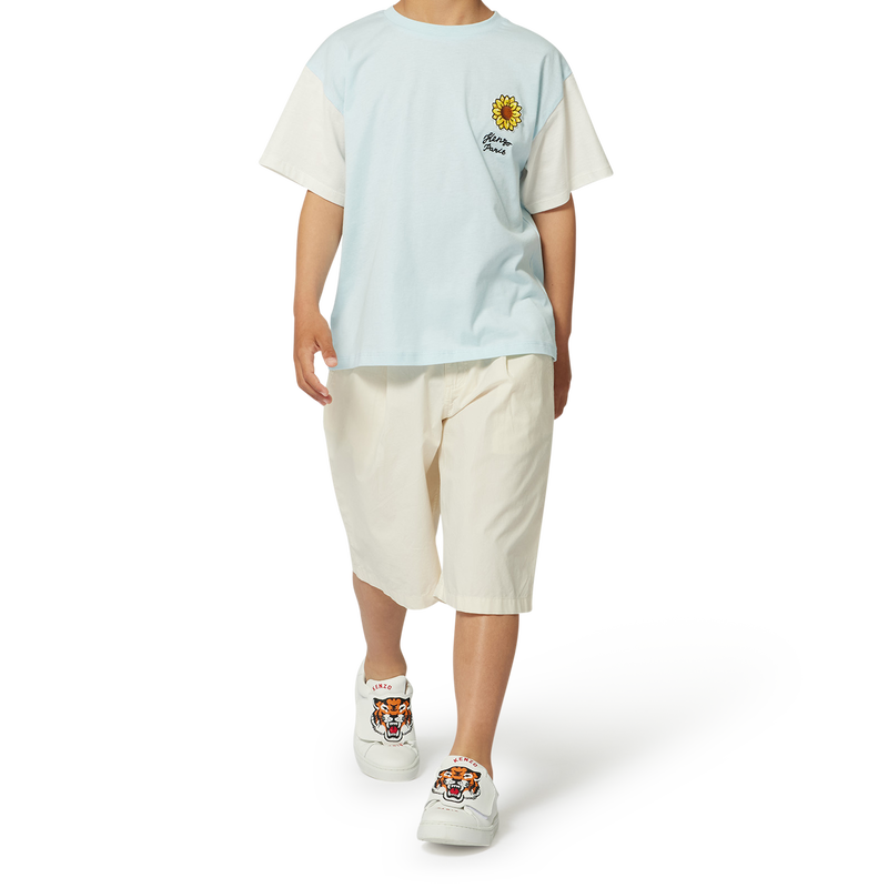 Bermuda en coton uni KENZO KIDS 
                        GARCON