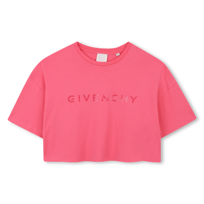 T-shirt court avec imprim&eacute;s GIVENCHY FILLE