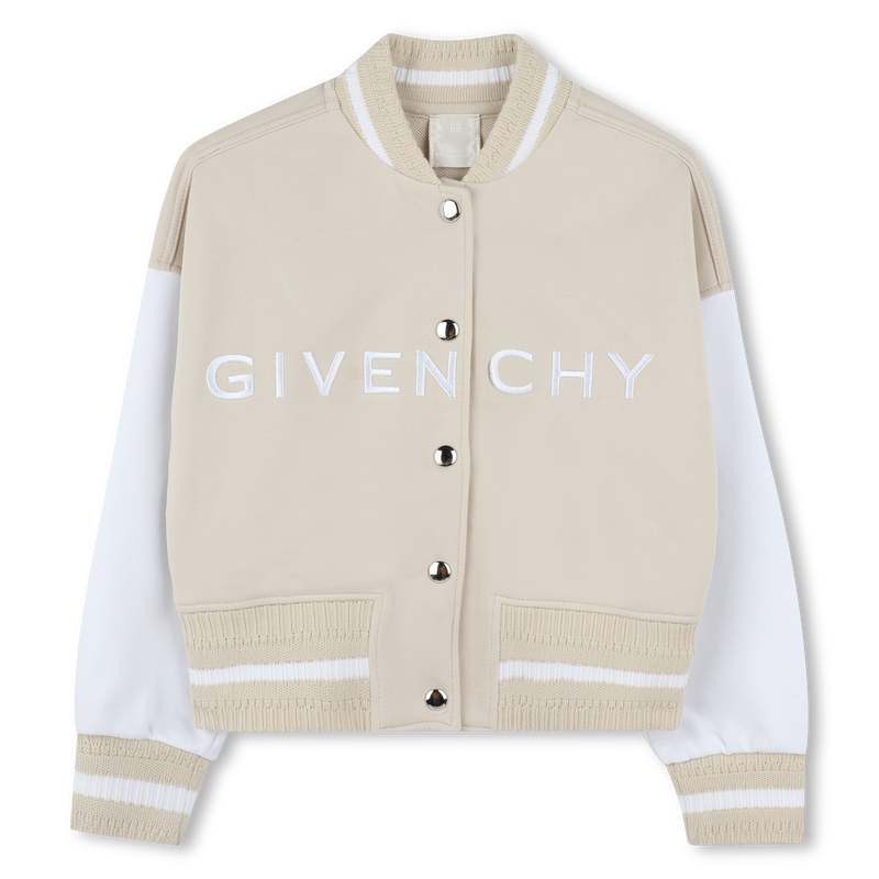 Bomber bicolore en molleton GIVENCHY 
                    FILLE