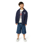 Bermuda en jean imprim&eacute; KENZO KIDS 
                    GARCON