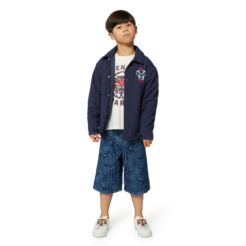 Bermuda en jean imprim&eacute; KENZO KIDS 
                        GARCON