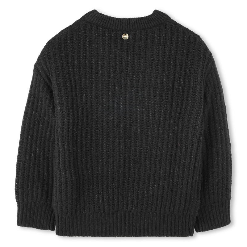 Pull à col V en tricot brodé LANVIN 
                    FILLE