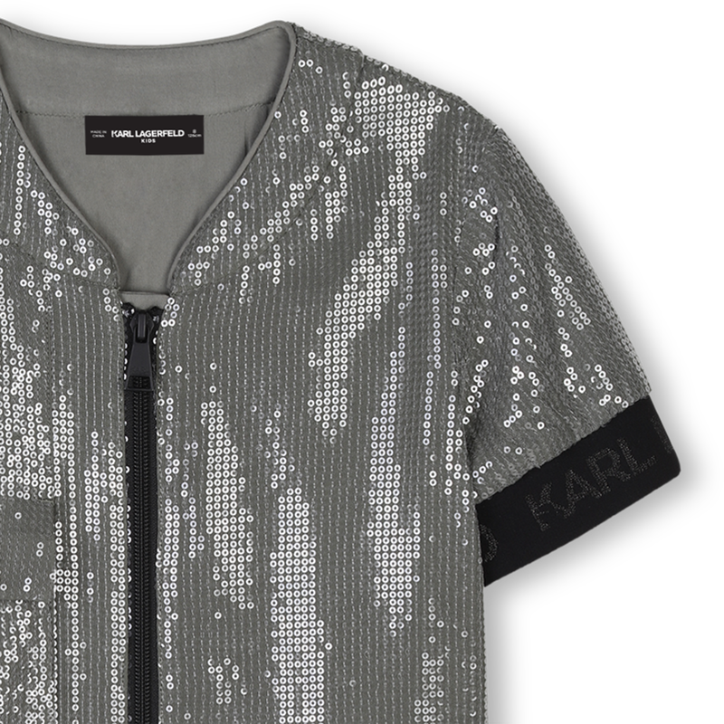 Robe à manches courtes KARL LAGERFELD KIDS 
                    FILLE