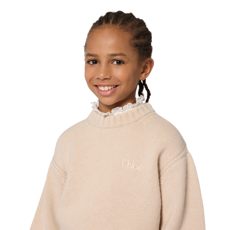 Pull col rond en tricot CHLOE 
                        FILLE