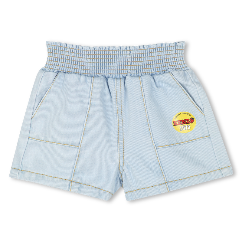 Short en jean avec poches KENZO KIDS 
                    FILLE