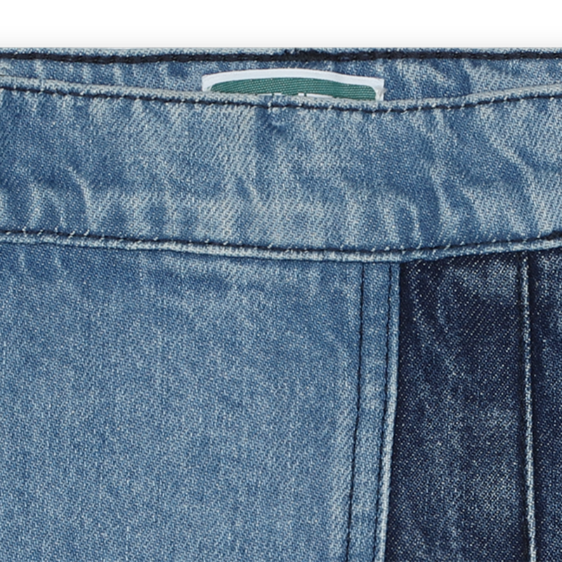 Short en jean avec broderies KENZO KIDS 
                    FILLE
