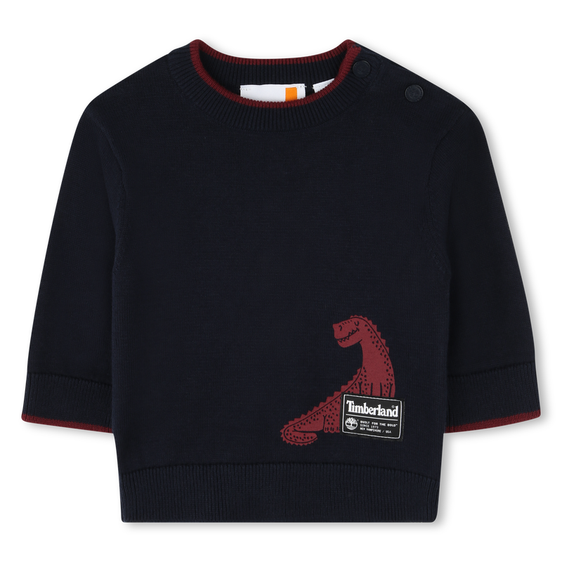 Pull en tricot avec dinosaure TIMBERLAND 
                    GARCON