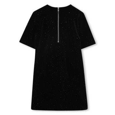 Robe tee-shirt en velours ZADIG & VOLTAIRE FILLE