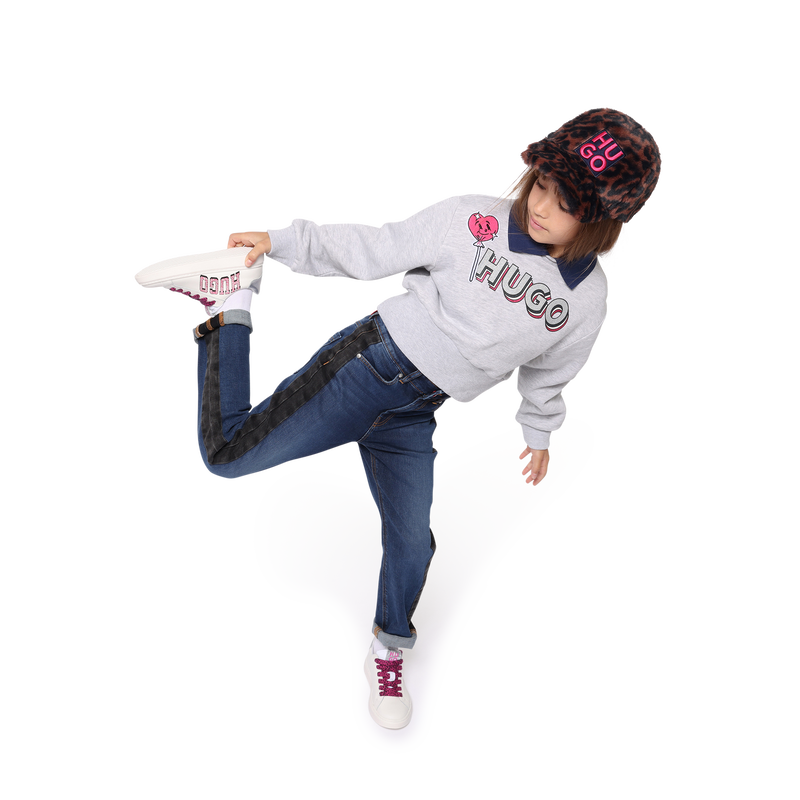 Sweat-shirt avec patch sucette Hugo 
                    FILLE