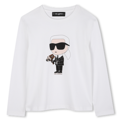 T-shirt à manches longues KARL LAGERFELD KIDS GARCON