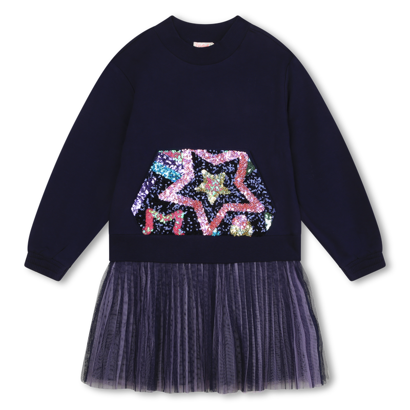 Robe bimatière ornée de sequins BILLIEBLUSH 
                    FILLE
