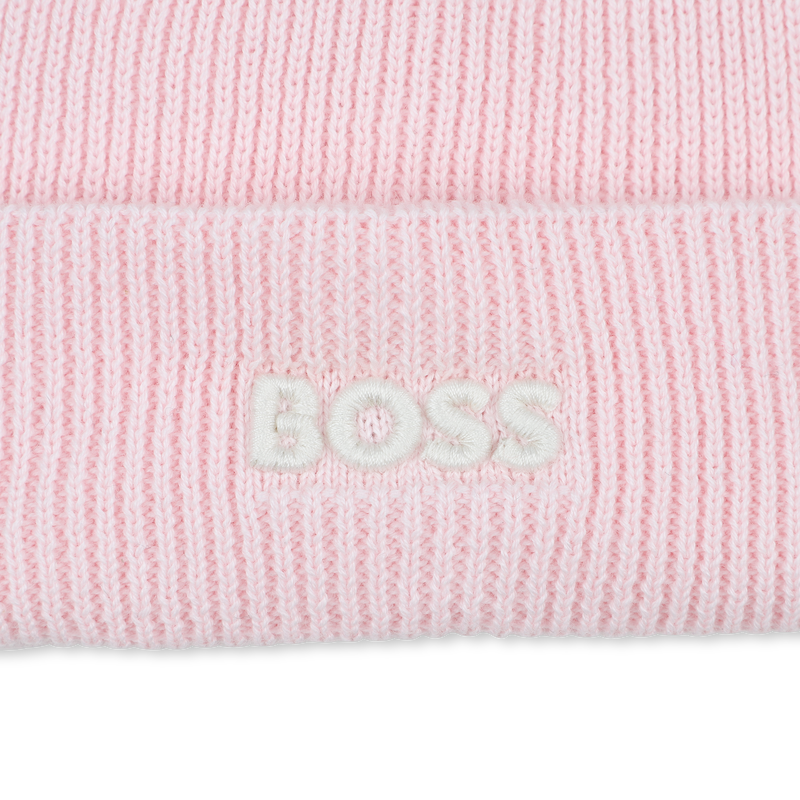 Bonnet tricot avec pompon BOSS 
                    FILLE