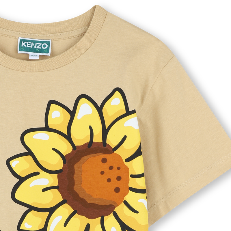 T-shirt imprim&eacute; tournesols KENZO KIDS 
                        FILLE