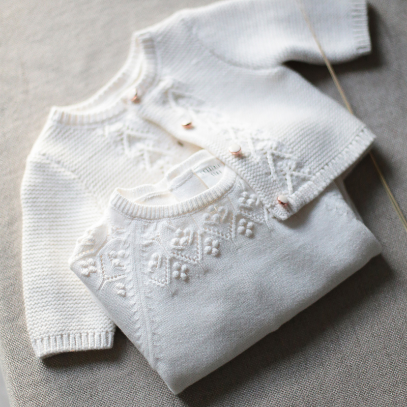 Combinaison en tricot unie CARREMENT BEAU 
                    FILLE