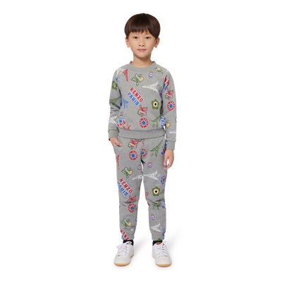 Sweat-shirt molletonné imprimé KENZO KIDS GARCON