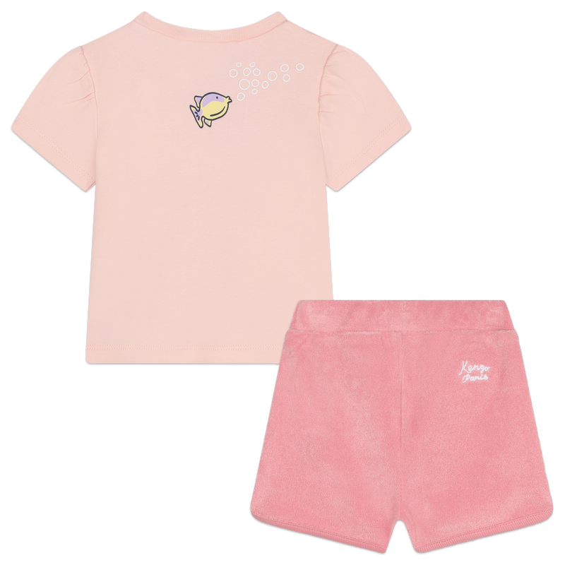 Ensemble short et T-shirt KENZO KIDS 
                        FILLE
