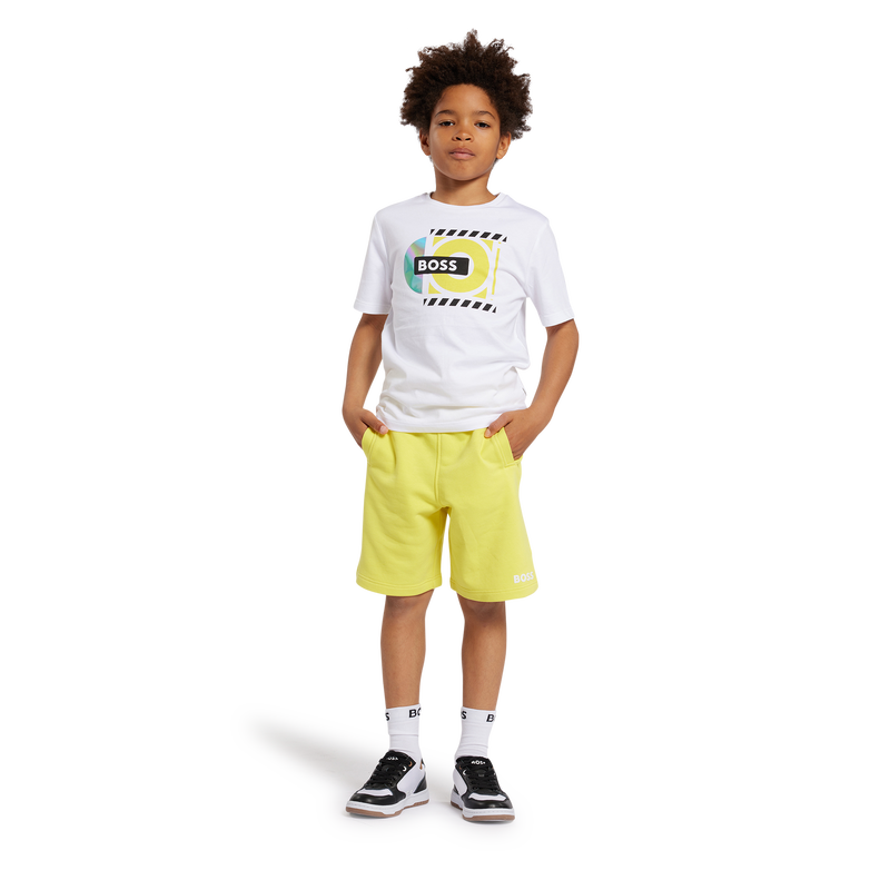 Bermuda de jogging en molleton BOSS 
                    GARCON