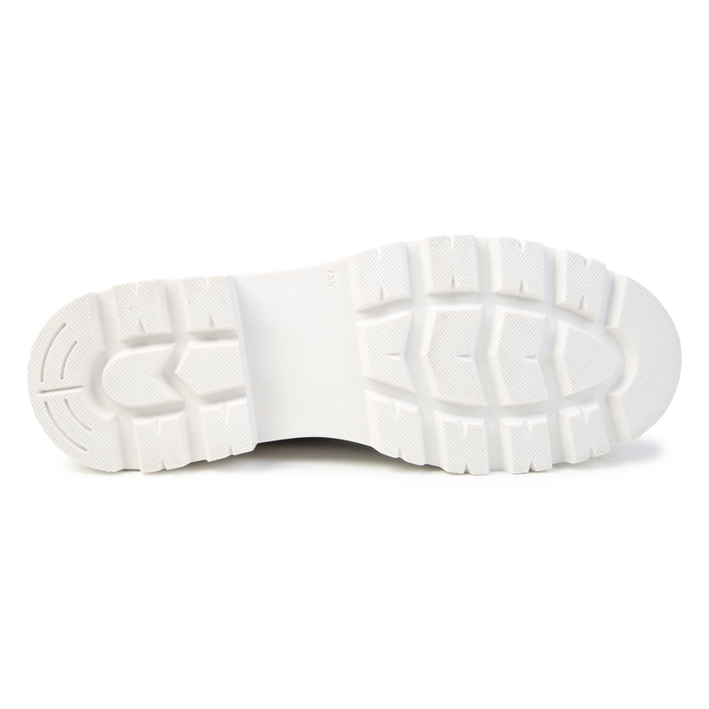 Bottines en cuir de vachette KARL LAGERFELD KIDS 
                    FILLE