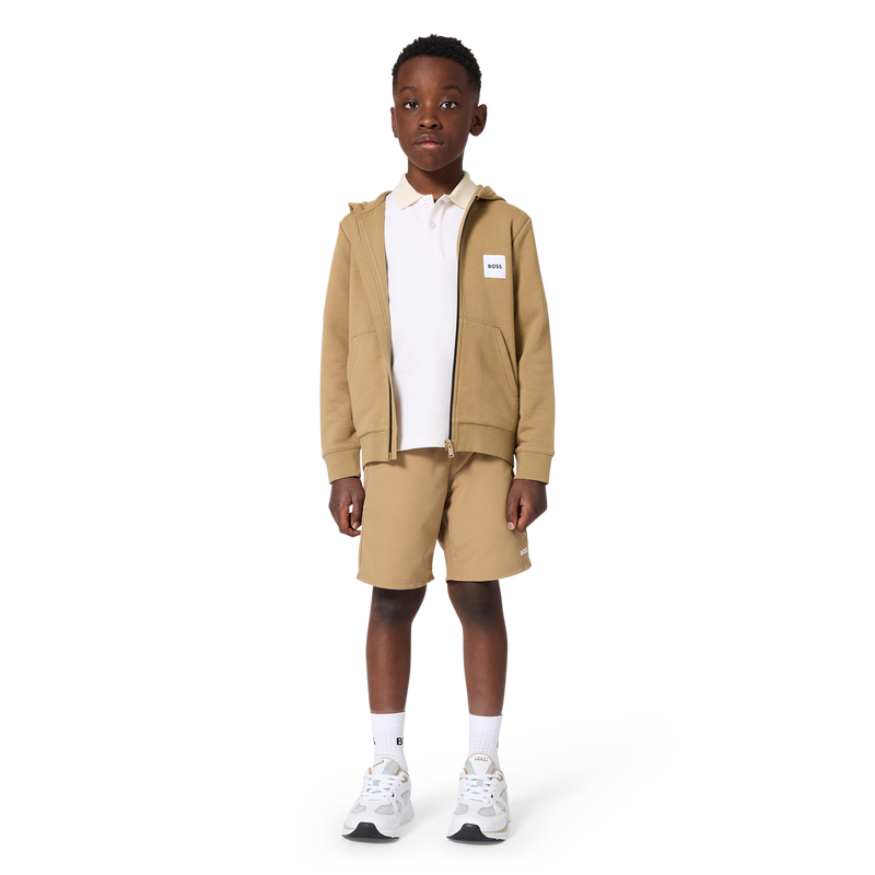 BERMUDA EN TISSU L&Eacute;GER GAUFR&Eacute; BOSS 
                        GARCON