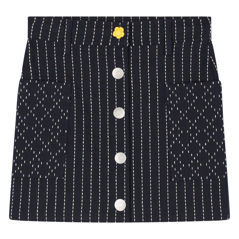 Jupe droite pressionnée KENZO KIDS 
                    FILLE