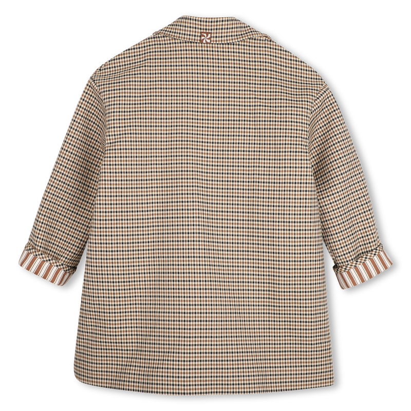 Manteau long &agrave; carreaux KIDS AROUND 
                        FILLE