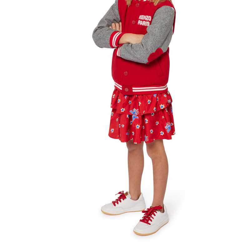 Jupe imprim&eacute;e &agrave; volants KENZO KIDS 
                        FILLE