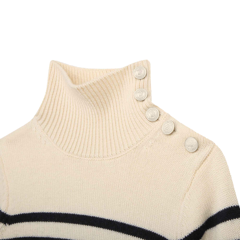 Robe pull rayée col boutonné ZADIG & VOLTAIRE 
                    FILLE