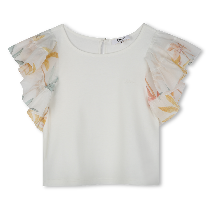 T-shirt à manches volantées CHLOE 
                    FILLE