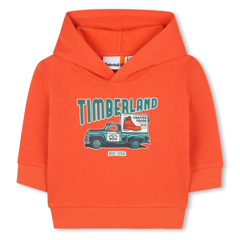 Sweat-shirt &agrave; capuche en molleton TIMBERLAND 
                        GARCON