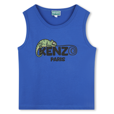 Débardeur siglé en coton KENZO KIDS GARCON