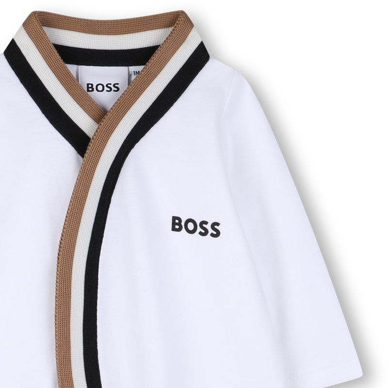 ENSEMBLE PYJAMA + BODY + BONNET + MOUFFLES BOSS 
                    GARCON