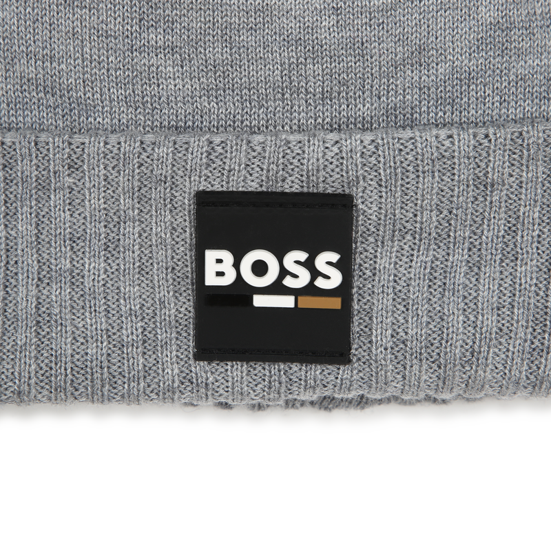 Bonnet tricot avec revers BOSS 
                    GARCON