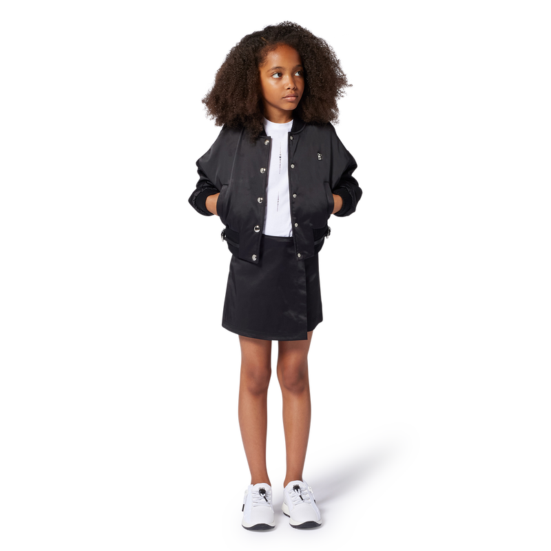 Blouson pressionné en satin GIVENCHY 
                    FILLE