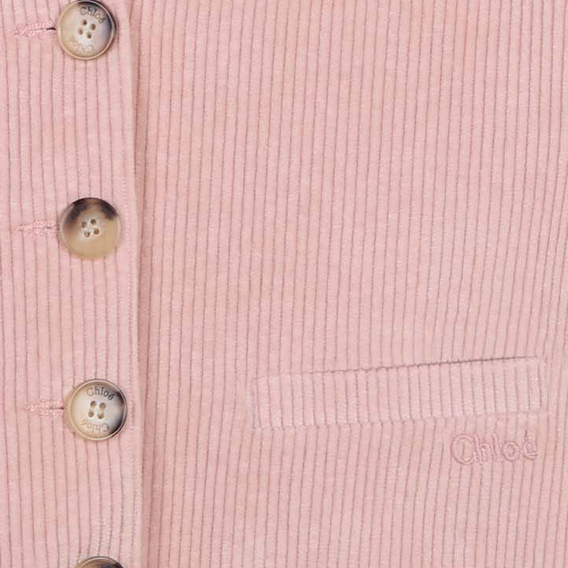Gilet sans manche en velours CHLOE 
                    FILLE