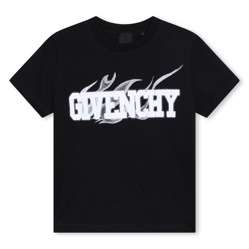 T-shirt avec sigle et flammes GIVENCHY 
                    GARCON