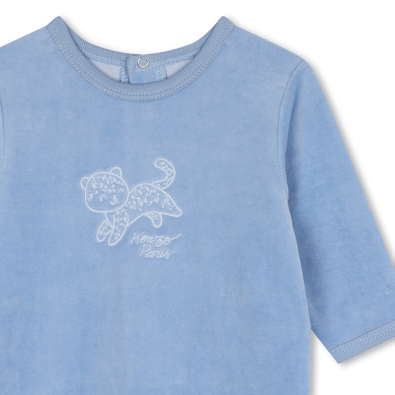 Pyjama en velours brod&eacute; KENZO KIDS 
                        GARCON
