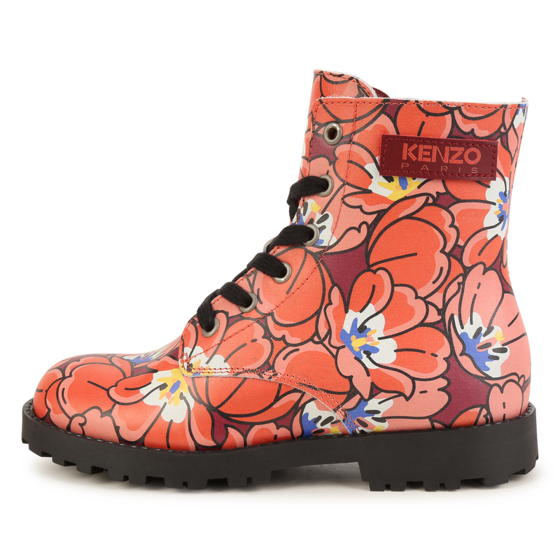 Bottines lacées en cuir KENZO KIDS 
                    UNISEXE