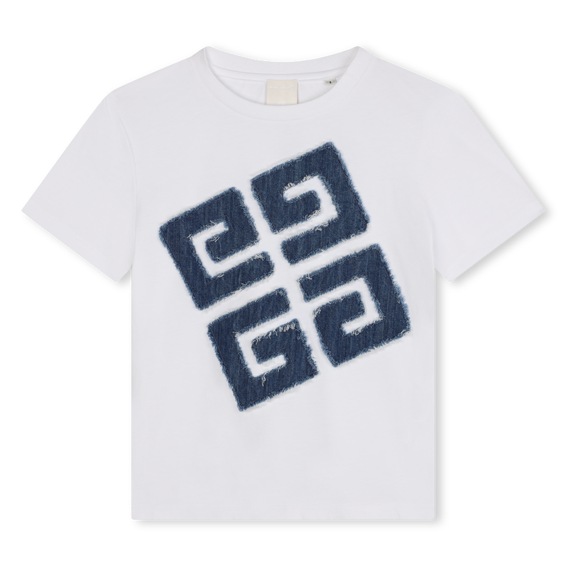 T-shirt avec applique en denim GIVENCHY 
                    GARCON