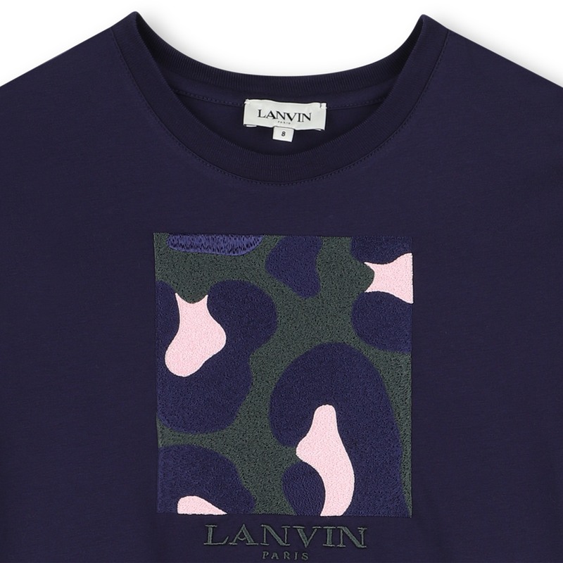 Tee-shirt imprim&eacute; &agrave; manches courtes LANVIN 
                        FILLE