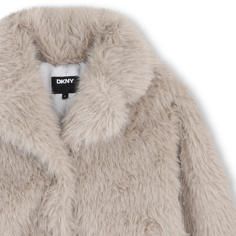 Manteau en polaire duveteuse DKNY 
                        FILLE