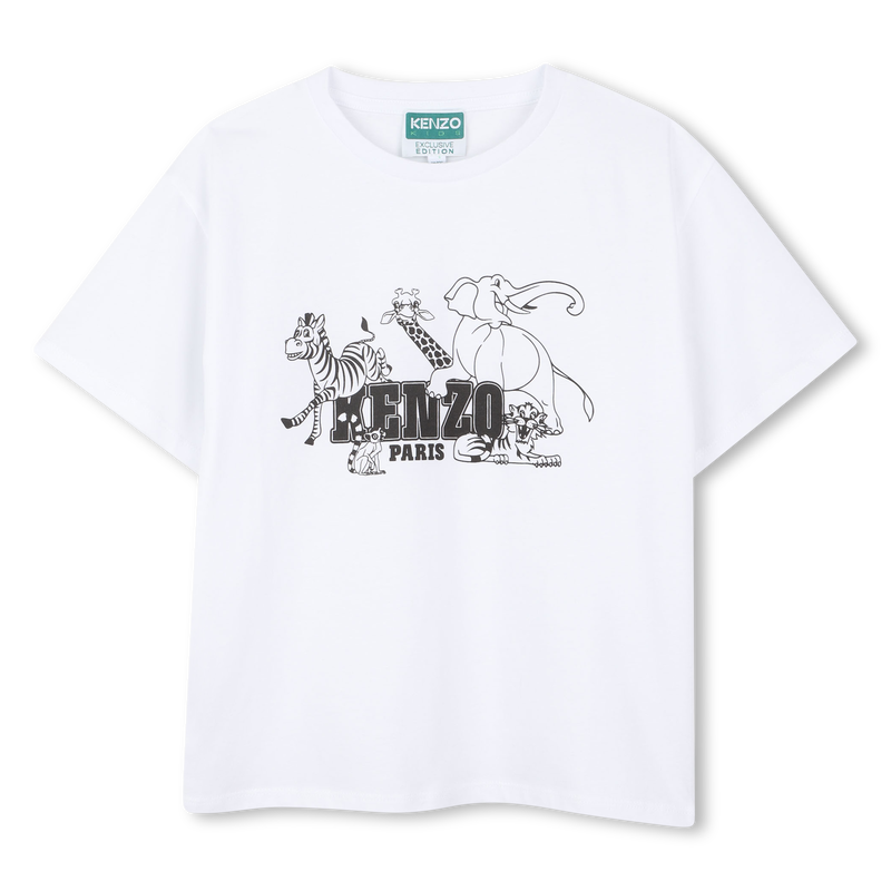 Tee-shirt à manches courtes en coton KENZO KIDS 
                    GARCON