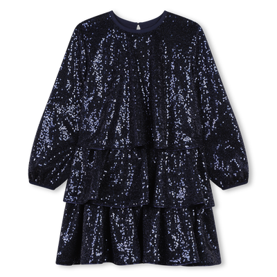 Robe volantée ornée de sequins BILLIEBLUSH FILLE