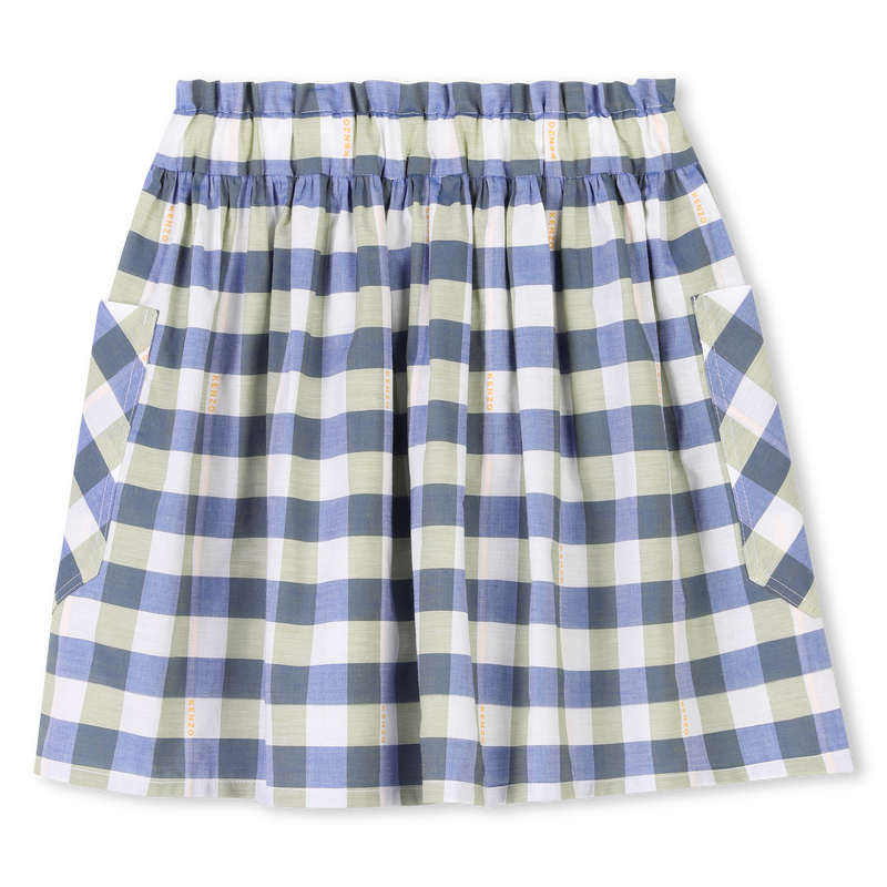 Jupe à carreaux en coton KENZO KIDS 
                    FILLE