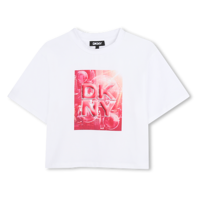 TEE-SHIRT MANCHES COURTES DKNY FILLE